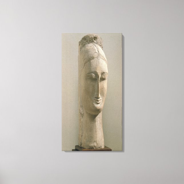 Lienzo Jefe de una mujer (piedra) (Anverso)