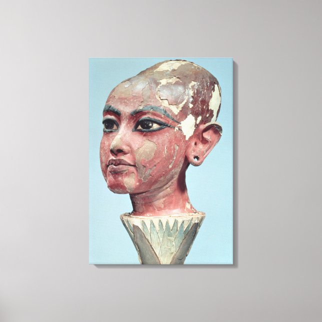 Lienzo Jefe del niño rey Tutankhamun emergente (Anverso)