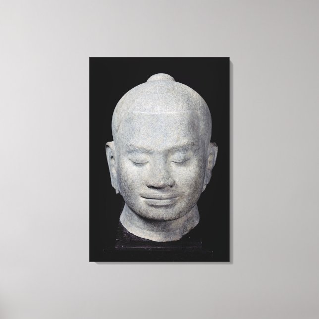 Lienzo Jefe del Rey Jayavarman VII Estilo Bayon (Anverso)