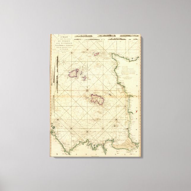 Lienzo Jersey, Guernsey (Anverso)