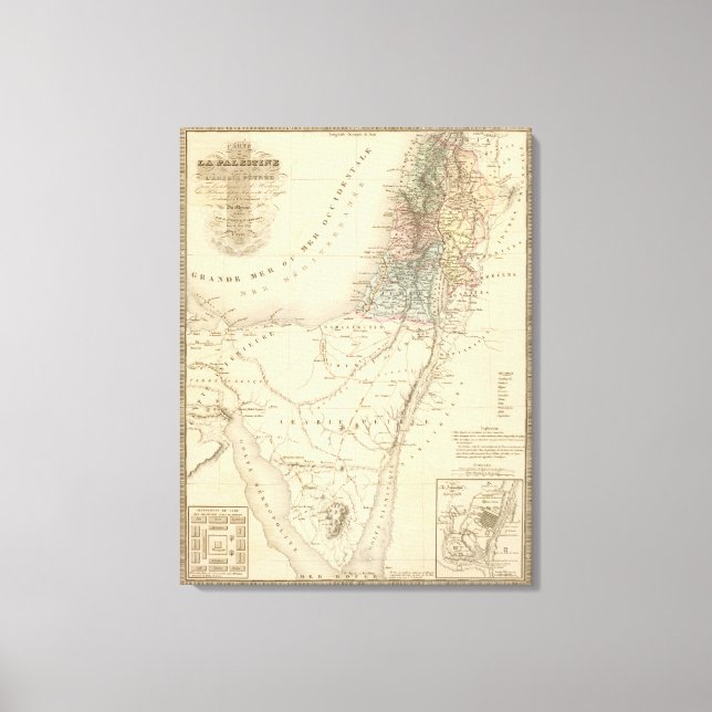 Lienzo Jerusalén histórico, Palestina (Anverso)