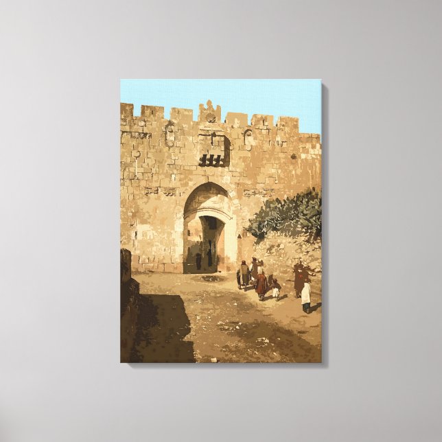 Lienzo Jerusalén: Puerta de los Leones (Anverso)