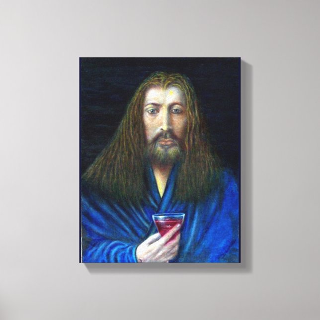 LIENZO JESUCRISTO, EL CÁLIZ EN EMAÚS (Anverso)