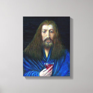 LIENZO JESUCRISTO, EL CÁLIZ EN EMAÚS