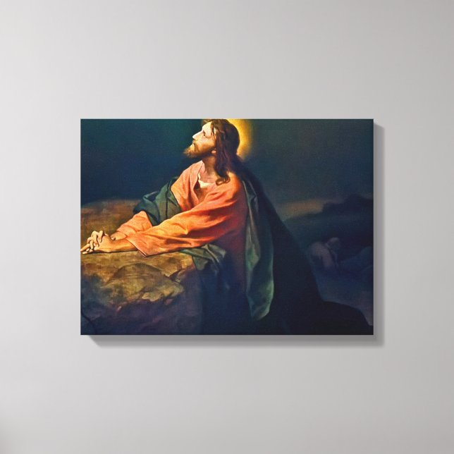 Lienzo Jesucristo en Gethsemane (Anverso)