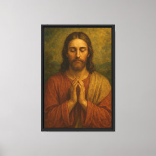 Lienzo Jesucristo en la oración pacífica