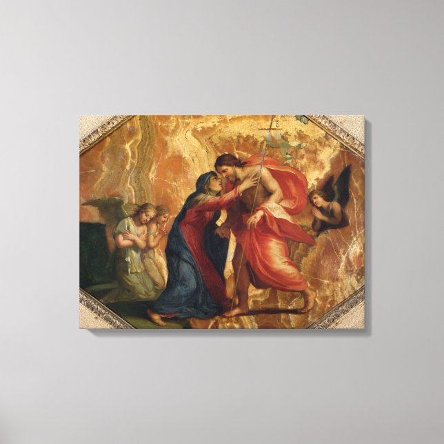 Lienzo Jesucristo recibiendo la Virgen en el Cielo (Anverso)