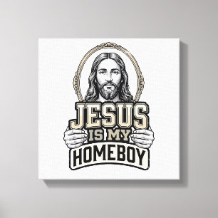 Lienzo Jesús Antiguo Es Mi Compañero De Casa Diseño Vecto