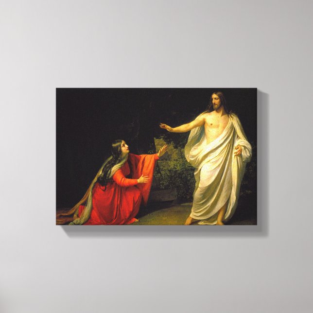 Lienzo Jesús aparece ante María Magdalena después de su r (Anverso)