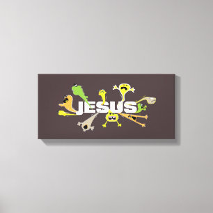 Lienzo Jesús asustado (blanco)