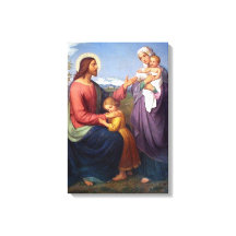 Jesús bendice a los niños religiosos