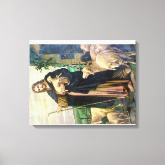 LIENZO JESUS CHRIST THE GOOD SHEPHERD