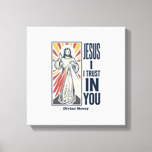 Lienzo Jesús Confío En Ti Diseño de Camiseta de la Divina