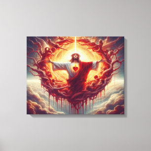 Lienzo jesus corazón sagrado Solemnidad de lo más sagrado
