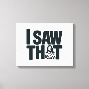 Lienzo Jesús cristiano te está vigilando, Jesús lo vi