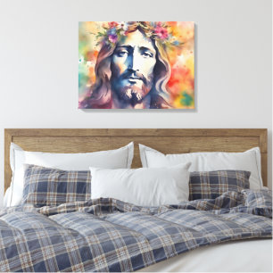 Lienzo Jesús de la acuarela