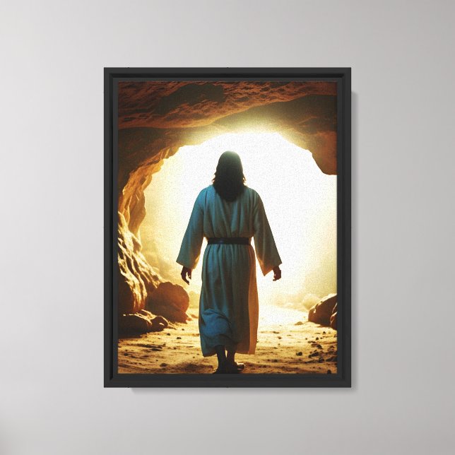 Lienzo Jesús deja la tumba (Anverso)