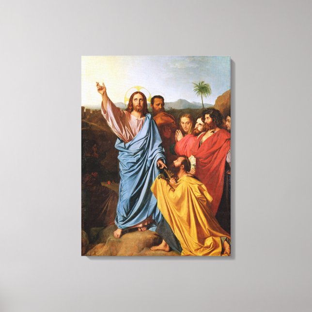 Lienzo Jesús devolvió las llaves a San Pedro, 1820 (Anverso)