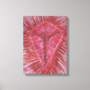 Lienzo Jesús en la Cruz (30.48 x 40.64cm, 12" x 16") 