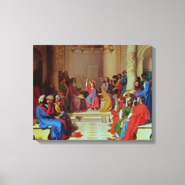 Lienzo Jesús entre los Médicas, 1862 (Anverso)