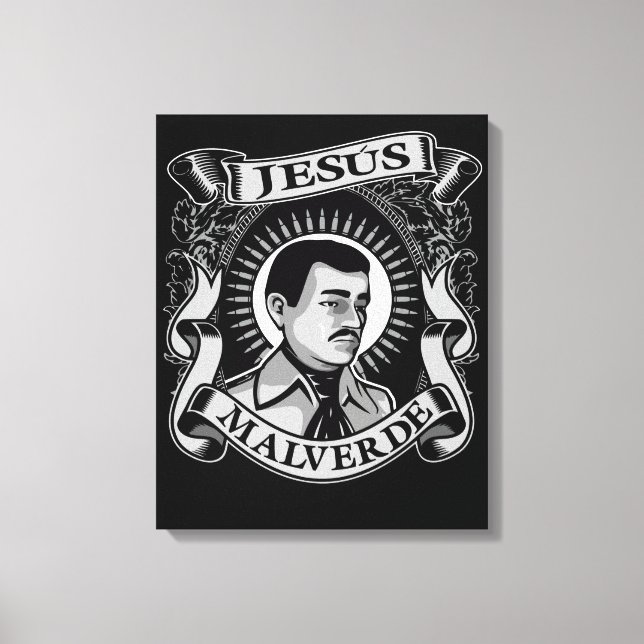 Lienzo Jesus Malverde Gift Hero Mexicano Jesus Malverde (Anverso)