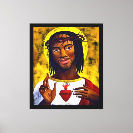 Lienzo Jesús negro