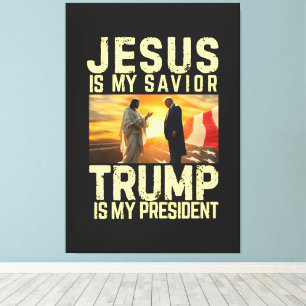Lienzo Jesús Trump - Jesús es mi Señor Salvador
