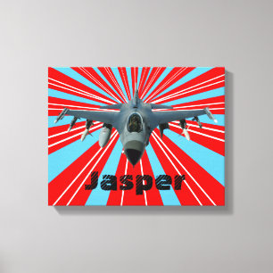 Lienzo Jet de combate