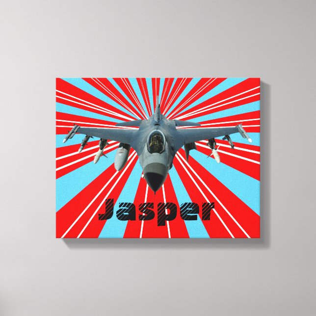 Lienzo Jet de combate (Anverso)