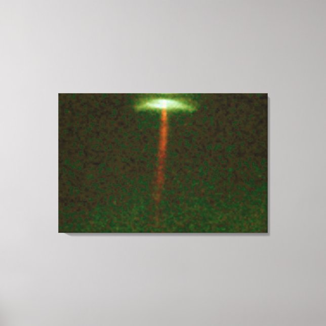 Lienzo Jet Reddish de gas emana de la estrella de formaci (Anverso)