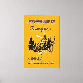 Lienzo Jet Your Way to Rangoon - L