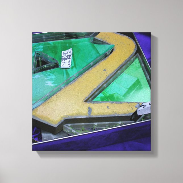 Lienzo Jeux de Construction Cartas Metalizado Canvas de c (Anverso)