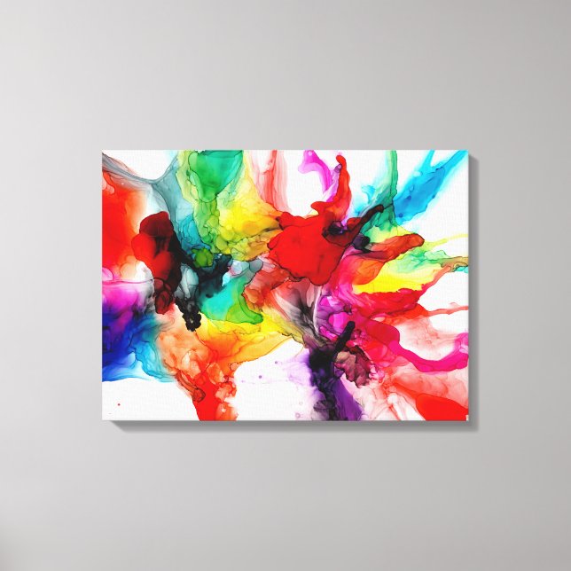 Lienzo Jeweltone Prisma - acuarela (Anverso)