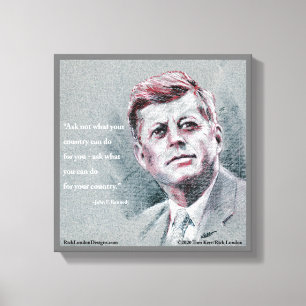 Lienzo JFK & cita