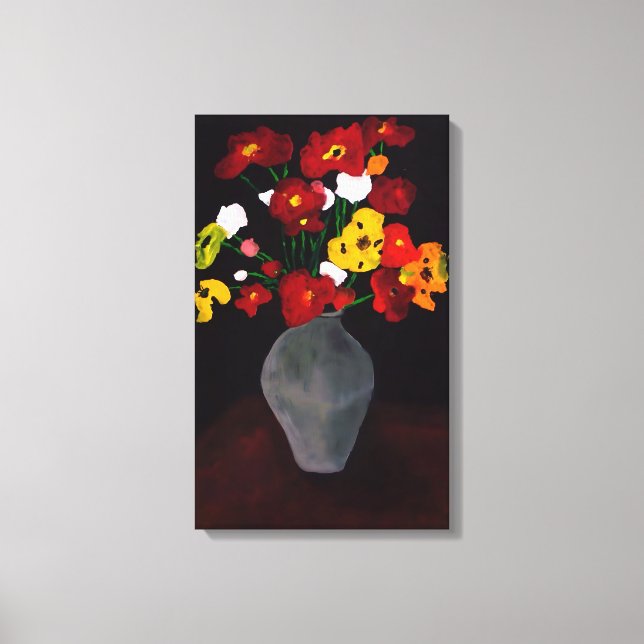 Lienzo JGM - flores de la memoria  (Anverso)