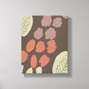 Lienzo Jirafa Floral Botánica Orgánica Boho Doodles