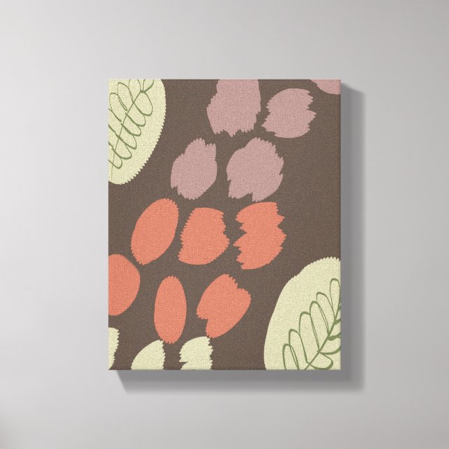 Lienzo Jirafa Floral Botánica Orgánica Boho Doodles (Anverso)