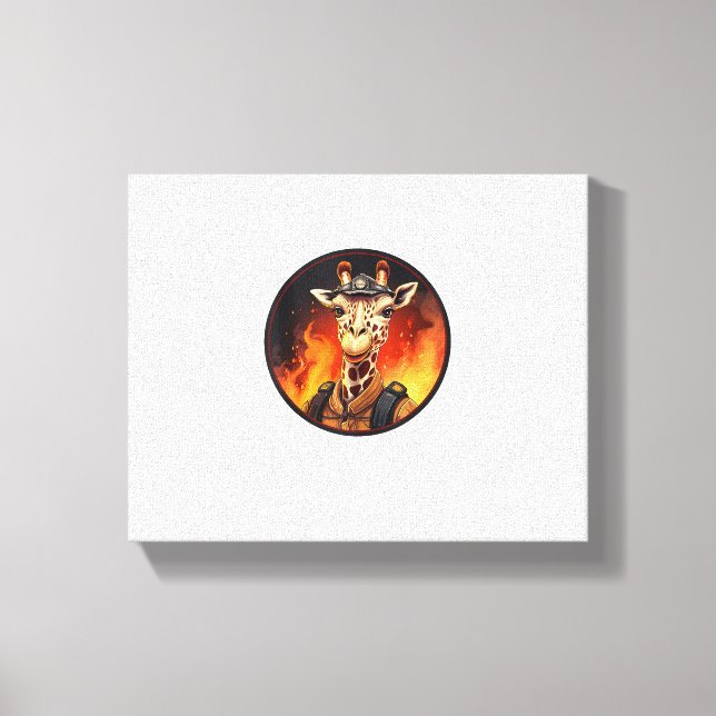 Lienzo Jirafas de Bomberos  (Anverso)