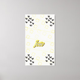 Lienzo João, nome pessoal de caligrafia desenhada à mão