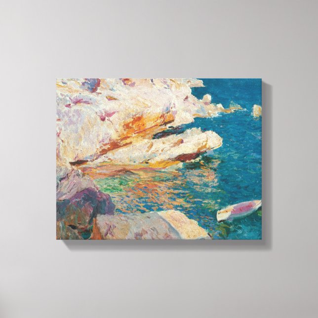 Lienzo Joaquín Sorolla Y Bastida - Rocas En Javea. (Anverso)