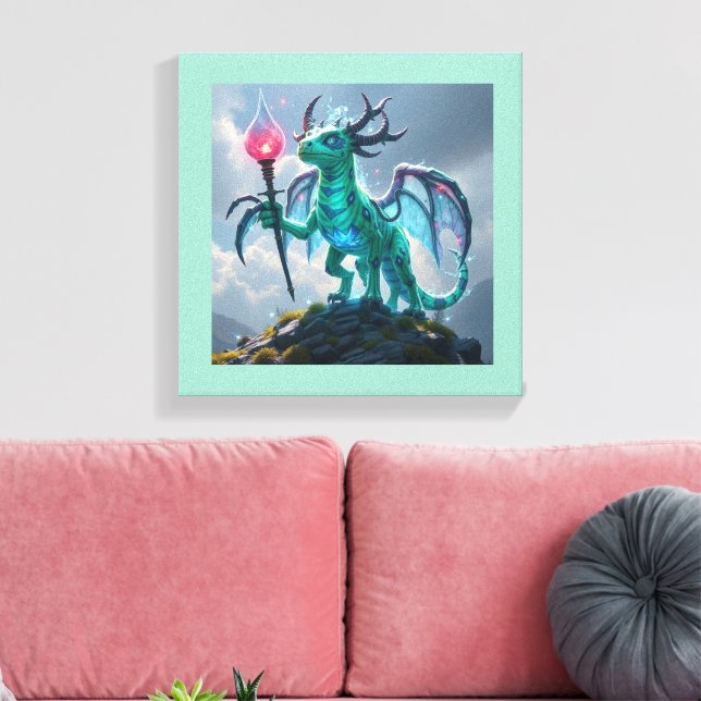 Lienzo Johann, der Blitzdrache (Insitu (Sala de estar))