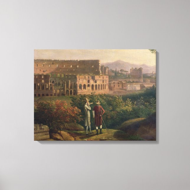 Lienzo Johann Wolfgang von Goethe visita el (Anverso)