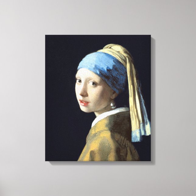 Lienzo Johannes Vermeer Chica con Pearl Earring (Anverso)