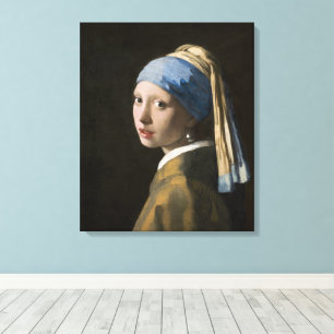 Lienzo Johannes Vermeer, Chica de Pearl Earring
