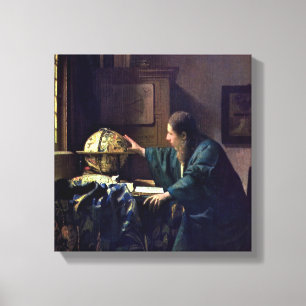 Lienzo Johannes Vermeer - El Astrónomo