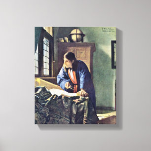 Lienzo Johannes Vermeer - El geógrafo