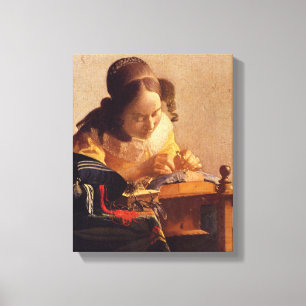 Lienzo Johannes Vermeer - El Lacemaker