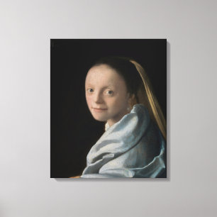 Lienzo Johannes Vermeer - Estudio de una joven mujer