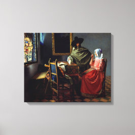 Lienzo Johannes Vermeer - La copa de vino