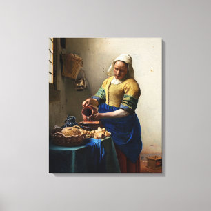 Lienzo Johannes Vermeer - La lechera